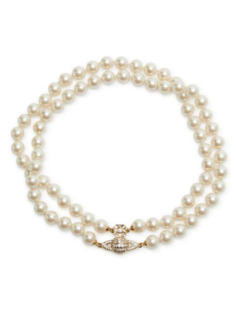 Graziella orb-embellished pearl choker