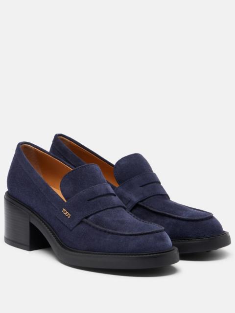 Tod's Suede loafer pumps