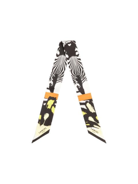 LANCEL zebra print headband