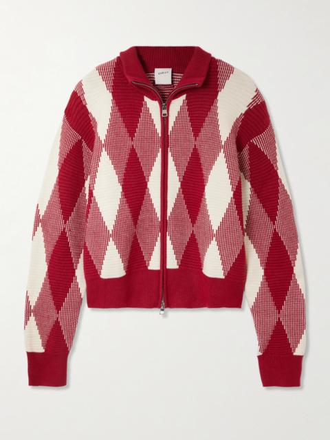VARLEY Karina Jacquard-knit Cardigan