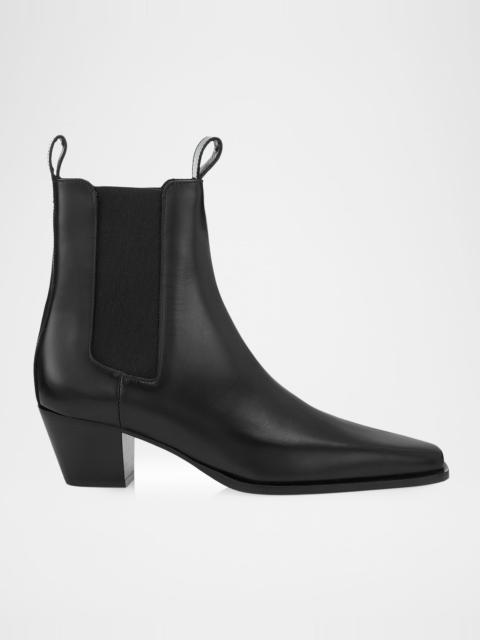 TOTEME City Calfskin Chelsea Ankle Boots