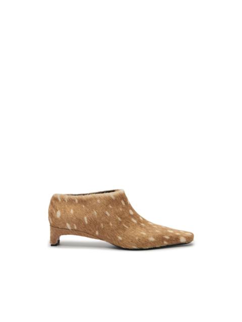 Loulou de Saison Penny pony-effect leather ankle boots