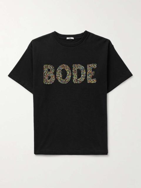 BODE Logo-Embellished Cotton-Jersey T-Shirt