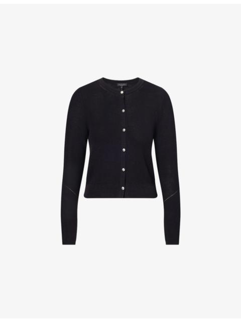 rag & bone Dina Round-Neck Cotton-Blend Cardigan