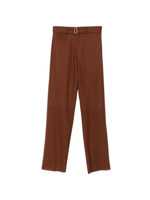 LARDINI belted trousers