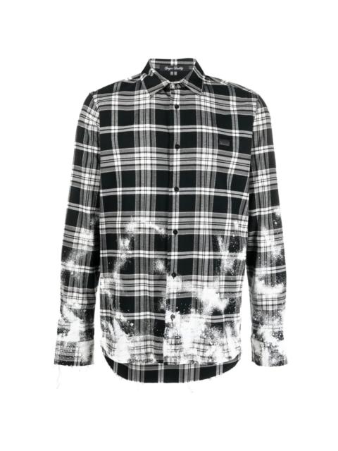 PHILIPP PLEIN Gothic Plein checked cotton shirt
