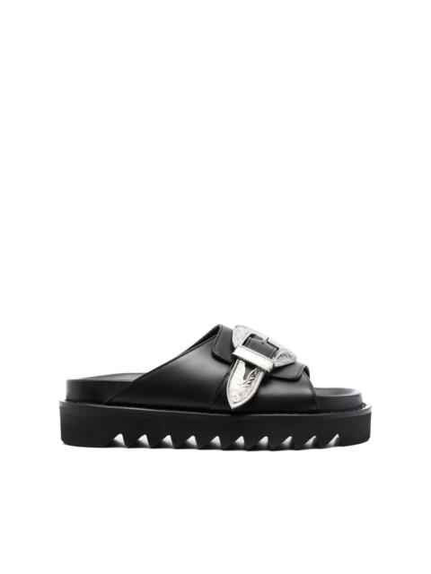 TOGA PULLA buckle leather sandals