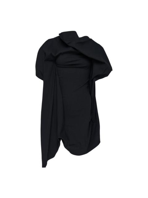 ISSEY MIYAKE Concealed Draped Woven Top