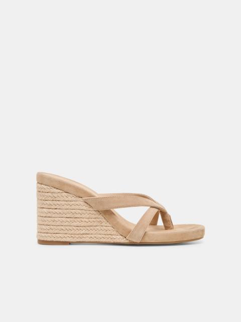 dolce vita HELAN ESPADRILLE WEDGES CAMEL SUEDE