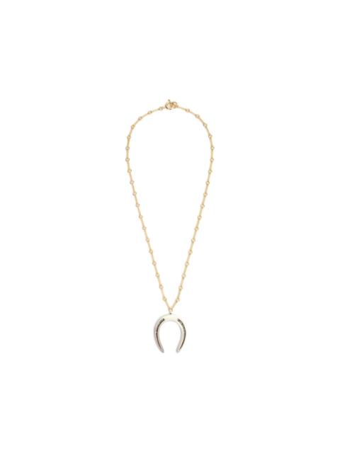 Isabel Marant Byrne horseshoe-pendant necklace