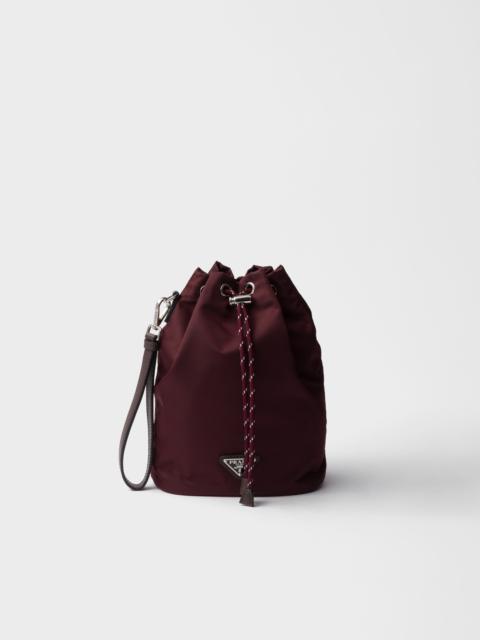 Prada Prada Speedrock Re-Nylon and leather pouch