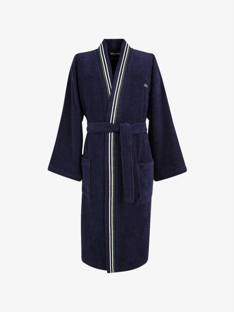 LACOSTE Marine organic cotton bath robe