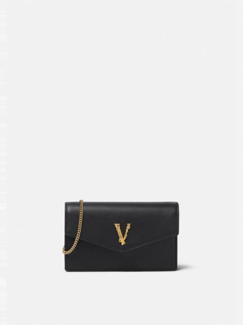 VERSACE Virtus Mini Chain Wallet
