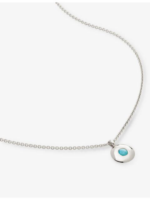 MONICA VINADER December Birthstone sterling-silver and turquoise necklace