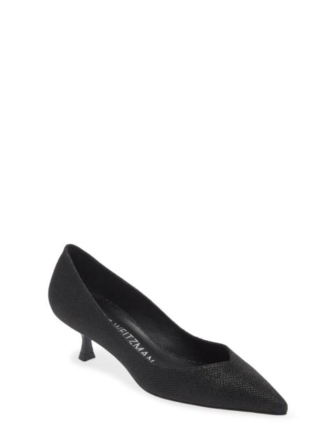 Stuart Weitzman Eva 50 Kitten Heel Pump