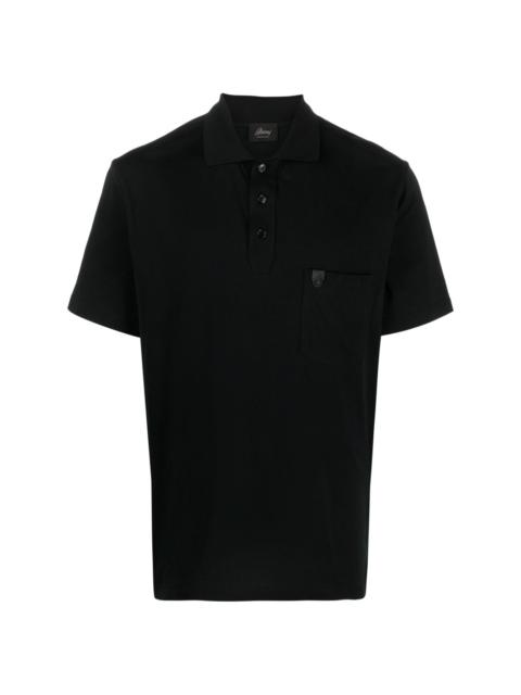 logo-tag cotton polo shirt