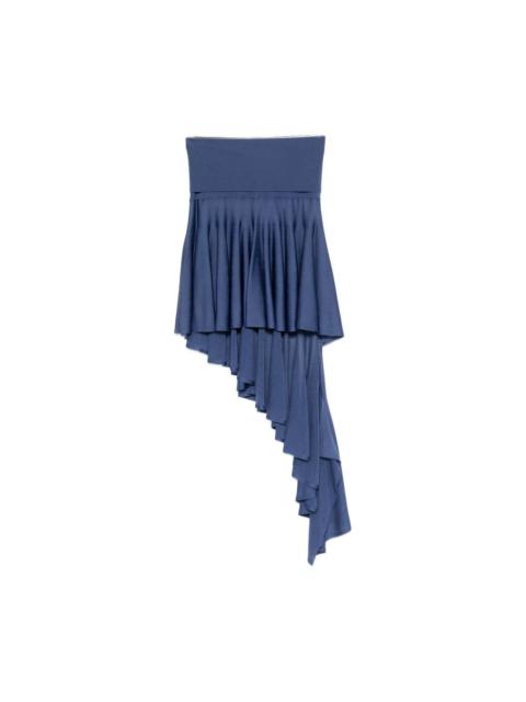 Alaïa Denim asymmetric skirt