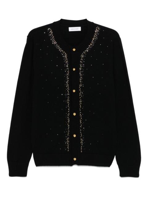 ERNEST W. BAKER Black Embellished Cardigan | ssense | REVERSIBLE