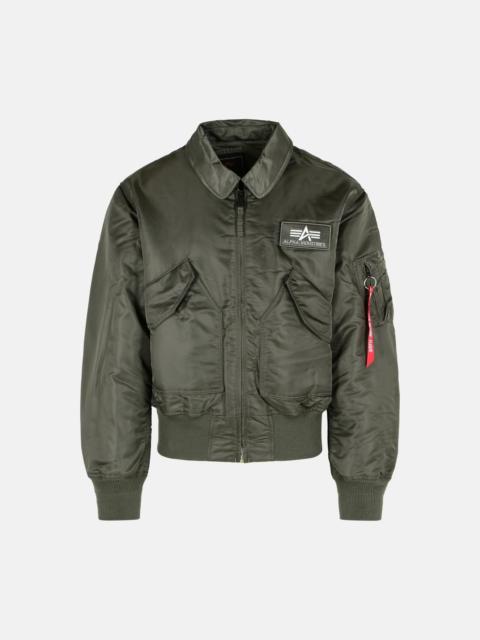 ALPHA INDUSTRIES 'CWU-45 HERITAGE' 'REP.GREY' NYLON BOMBER JACKET