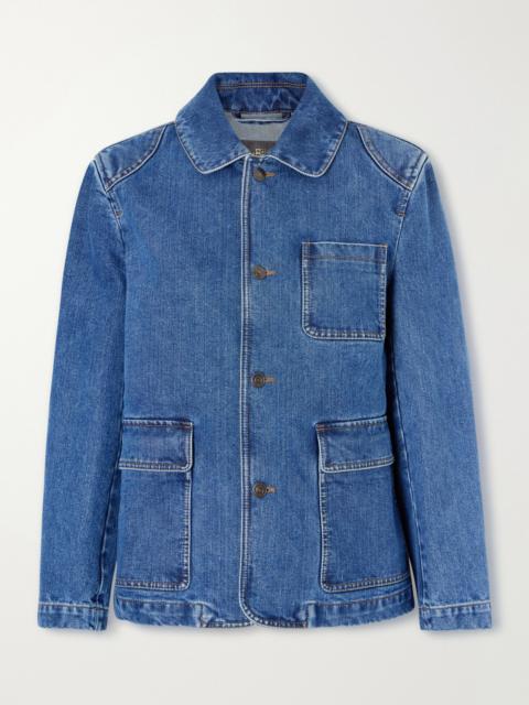 Loro Piana Cotton And Silk-blend Denim Jacket