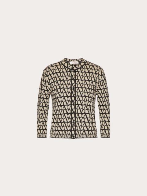 Valentino TOILE ICONOGRAPHE WOOL CARDIGAN