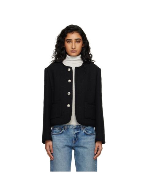 Dunst Black Classic Boucle Tweed Jacket