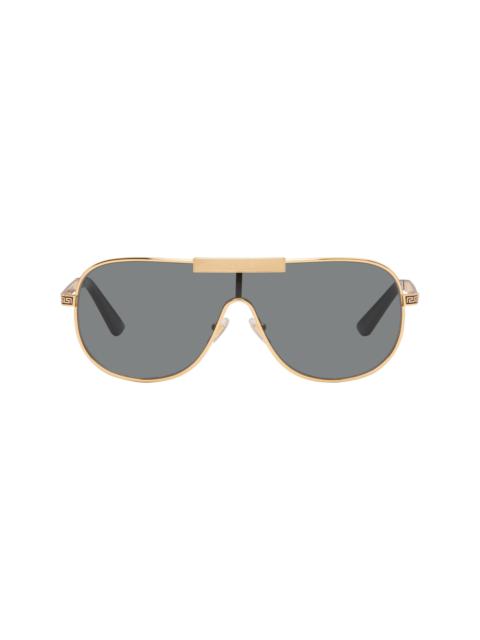 VERSACE Gold Greca Flow Sunglasses