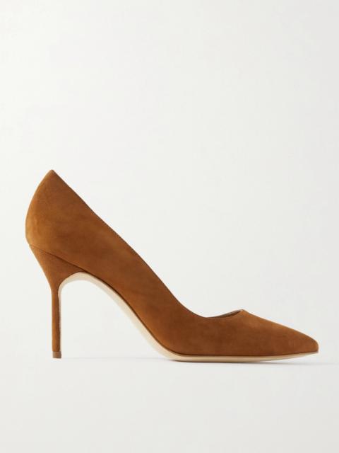 Manolo Blahnik Bb 90 Suede Pumps