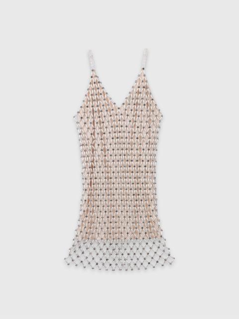maje Short beaded dress with lining