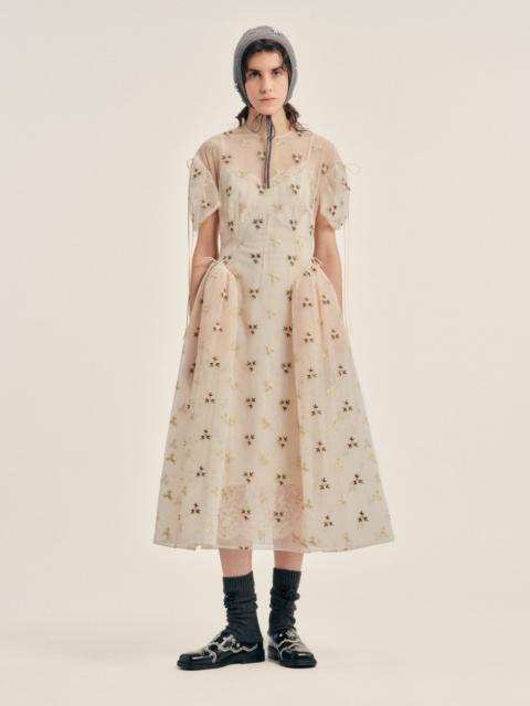 Simone Rocha Puff Sleeve Cord Hip Dress