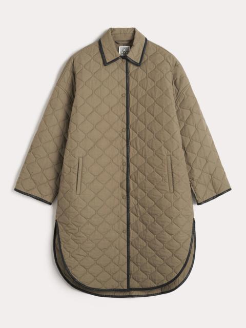 Totême Quilted cocoon coat marsh