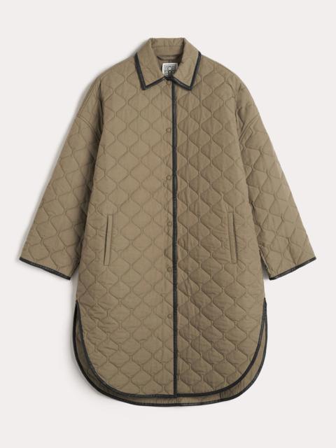 Quilted cocoon coat marsh