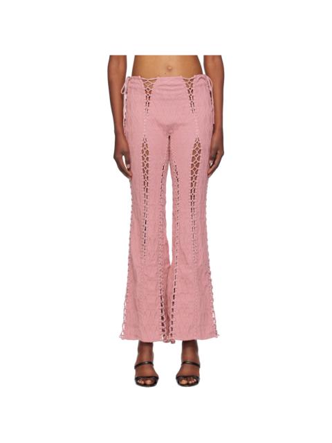 【関税込み】Isa Boulder グリーン Canyon Wave ラウンジパンツ ISA BOULDER Green Canyon Wave Lounge Pants | REVERSIBLE