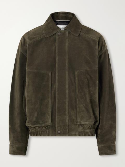 SAINT LAURENT Suede Blouson Jacket