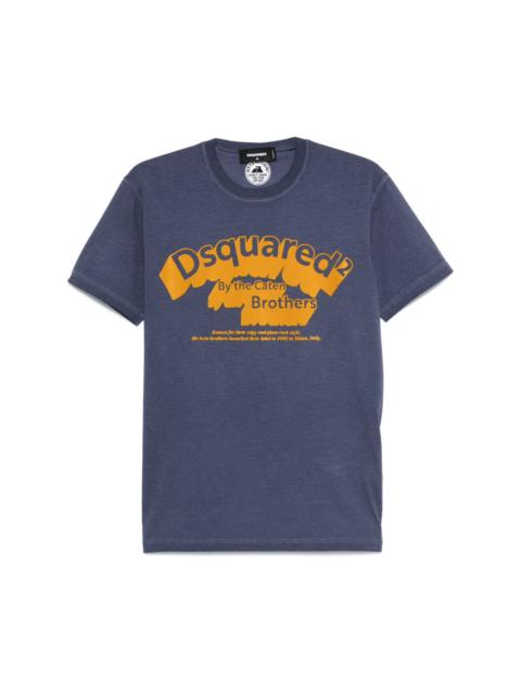 DSQUARED2 flocked logo T-shirt
