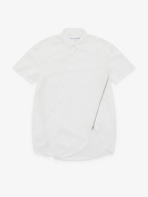Comme des Garçons SHIRT Front Zip Detail Short Sleeve Shirt