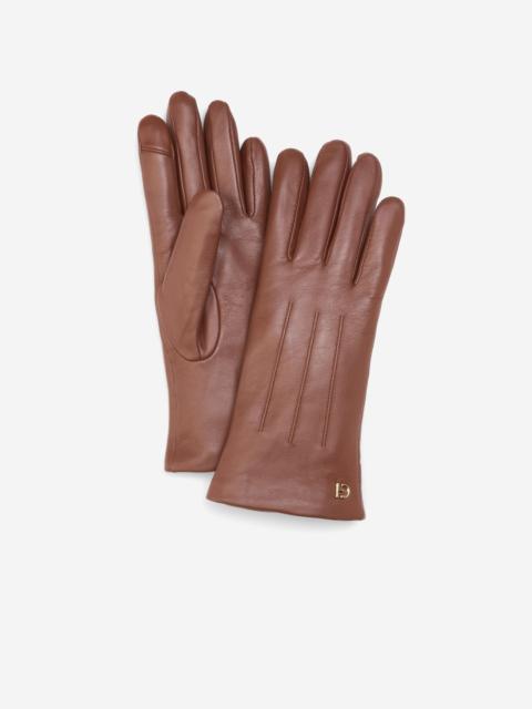 COLE HAAN Women's Leather Tech Tip Gloves