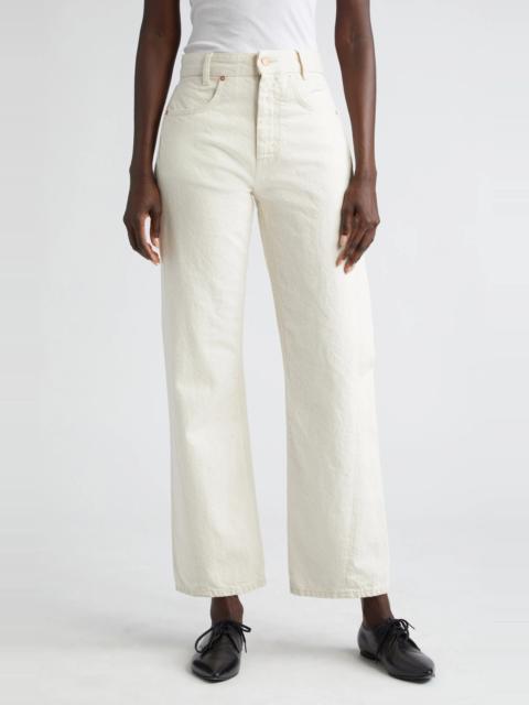 Curved Organic Cotton & Linen Jeans