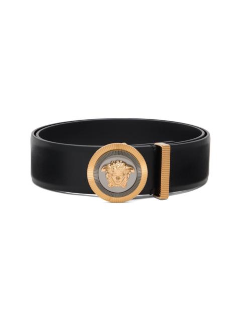 VERSACE Black Medusa Biggie Leather Belt
