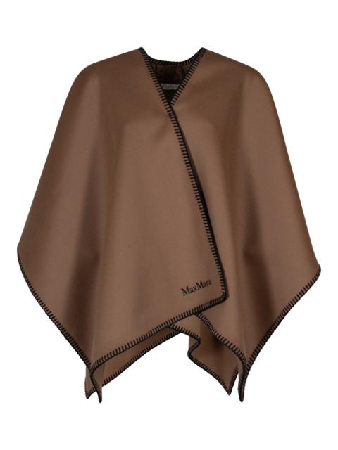 Max Mara WOOL AND CASHMERE BELTED CAPE