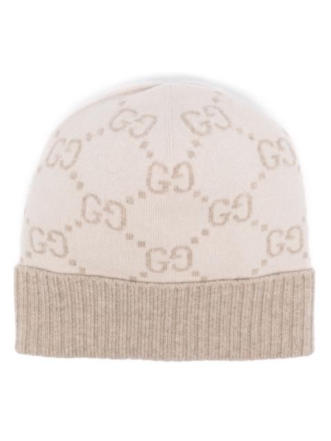 GUCCI GG-jacquard Cashmere Beanie