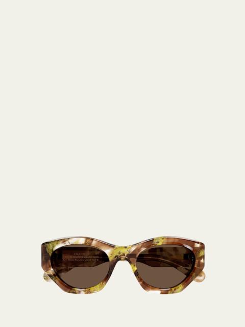 Chloé Logo Acetate Cat-Eye Sunglasses