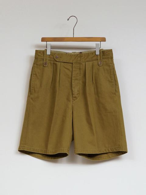 Nigel Cabourn Battle Dress Short Indian Twill in Khaki