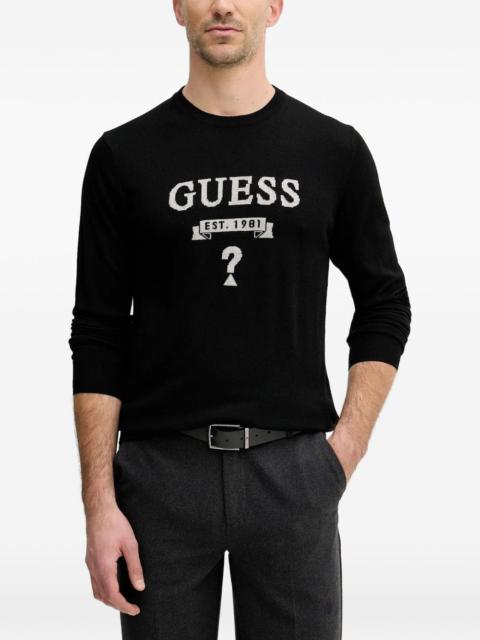 GUESS USA crew neck long-sleeve sweater