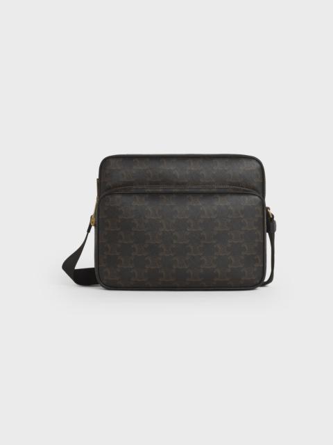 CELINE Medium Pocket Messenger Bag in Triomphe Canvas