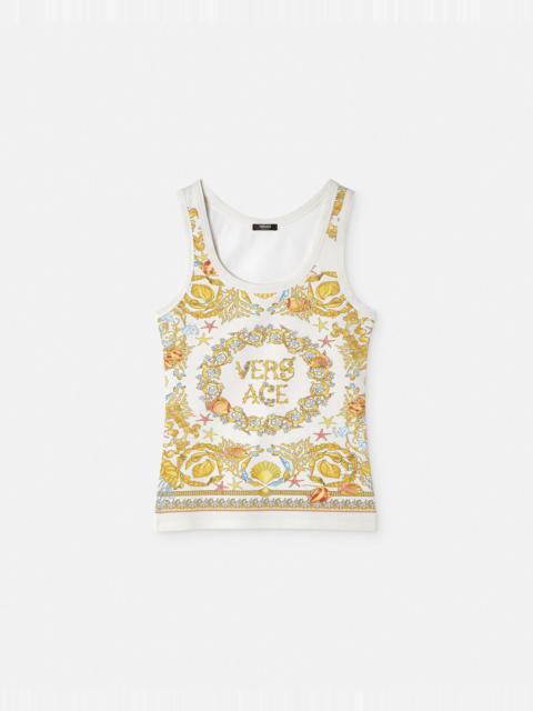 VERSACE Underwater Barocco Fitted Tank Top