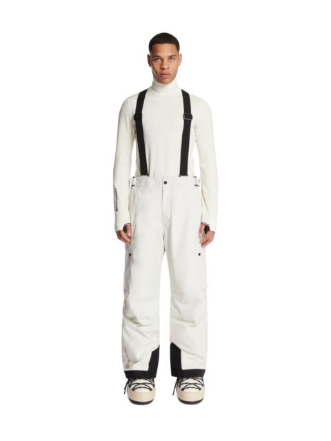 Moncler Grenoble White Padded Gore-Tex Ski Overalls