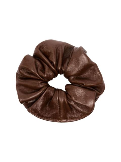 MANOKHI leather hair scrunchie