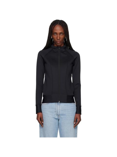 Valentino Black Embossed Logo Hoodie