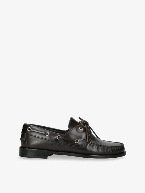Harris Leather Moccasin Flats